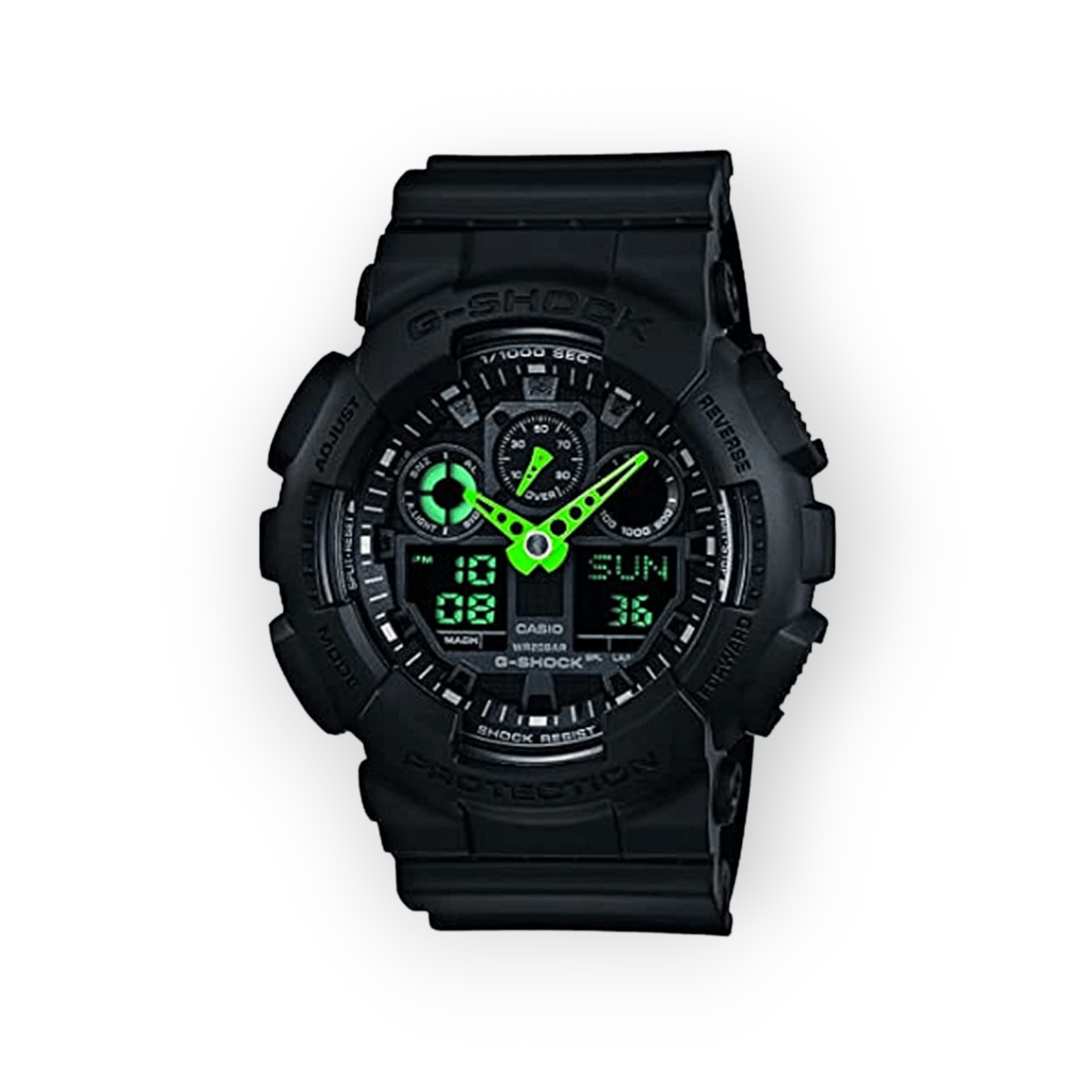 Casio Men's G-Shock Quartz Sport Watch With Resin Strap, Black