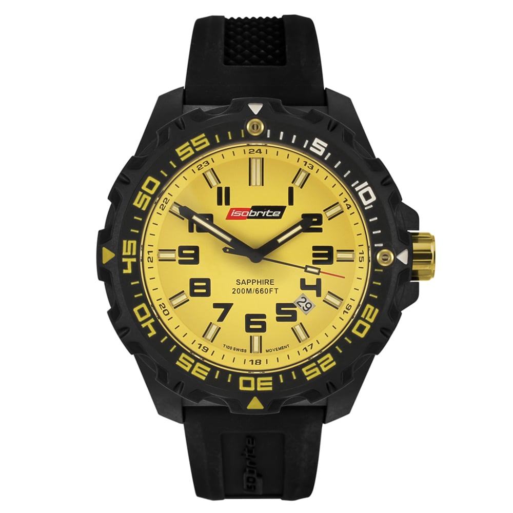 Isobrite ISO303 Valor Series Black and Yellow T100.