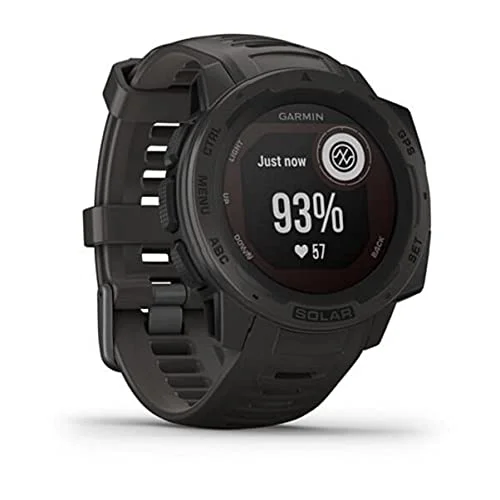 garmin instinct solar watch on white background
